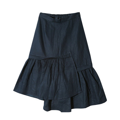 アシメ切り替えフリルスカート