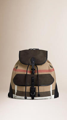スモール・キャンバスチェック・バックパック