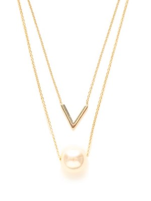 2連パールネックレス