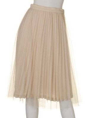 インナープリーツチュールスカート