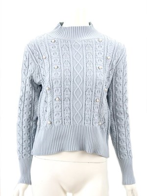 ナイロンケーブル ニットトップス