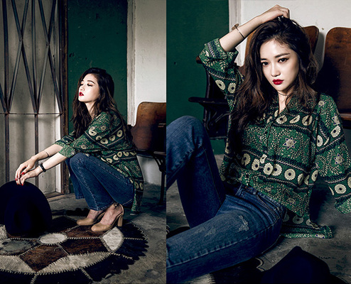 エスニックパターンブラウス 