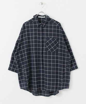 ウィンドペンチェックシャツチュニック
