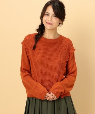 KF T/A/N/W ワッフルフリンジPOニット