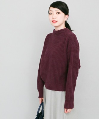 KBF+ ショートハイネックニット