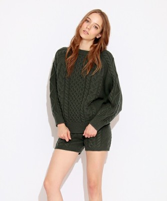 BIGケーブルドルマンニット