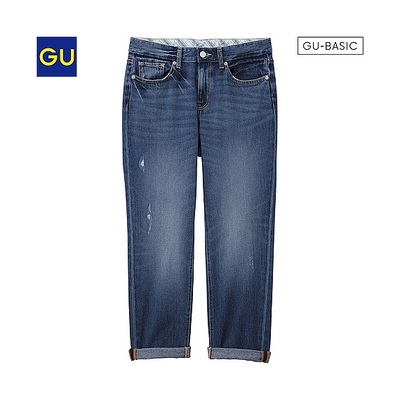 （GU）ボーイフレンドアンクルジーンズＤ