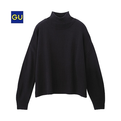 （GU）ボクシーハイネックセーター（長袖）