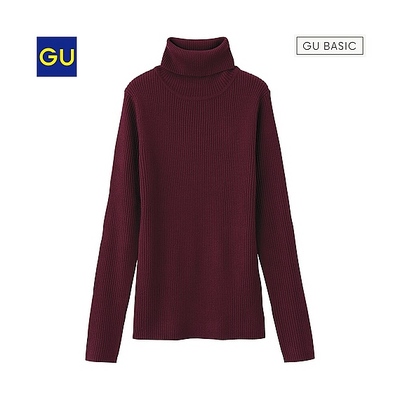 （GU）リブタートルセーター（長袖）Ａ