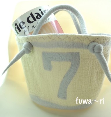 マルシェバッグ　ナンバー７　＊ホワイト＊