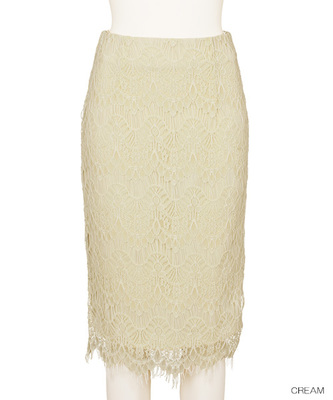 【2015AW新作】レースタイトスカート/BB0338/Z1