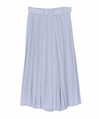 プリーツフレアガウチョパンツ