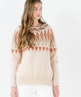 ＜15秋冬＞【roberto collina】ノルディック柄プルオーバーニット