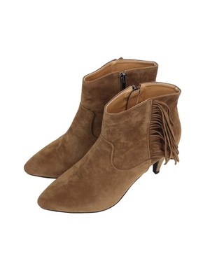 フリンジショートブーツ