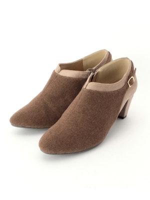 バイカラーベルトつきブーティー