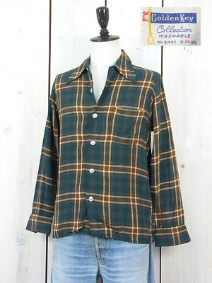 60年代　チェックシャツ