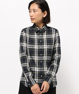 【ウォッシャブル】ヘリンボーンタータンチェックシャ