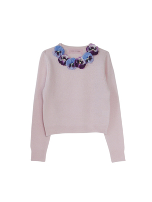 Pansy knit pullover