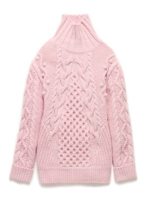 ビックケーブルニットワンピース