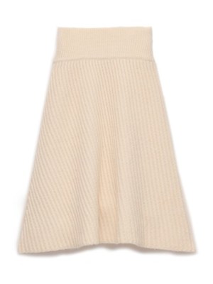 変形リブニットスカート