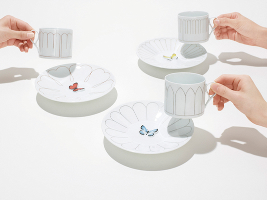 ホテルバタフライ カップ&ソーサー ブルー