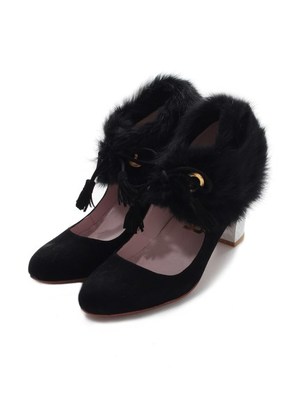 FURFUR (ファーファー)  アンクルパンプス