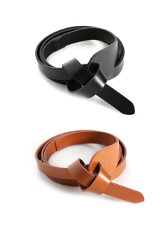 本革シンプルロングベルト・全4色