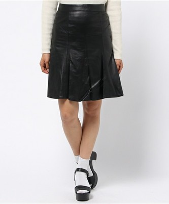 ラムレザー　スカート