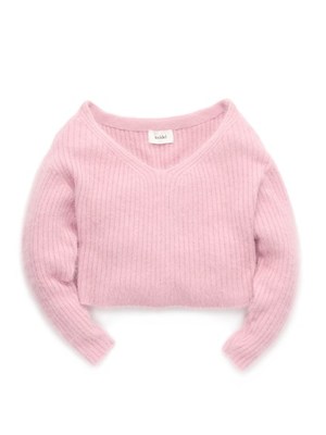 snidel (スナイデル) アンゴラショートニットプルオーバー