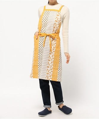 オリジナルパッチワークパターンエプロン