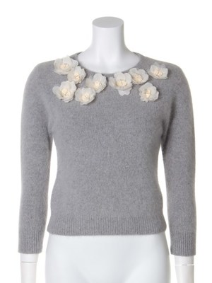 snidel (スナイデル)  フラワーモチーフニットプルオーバー