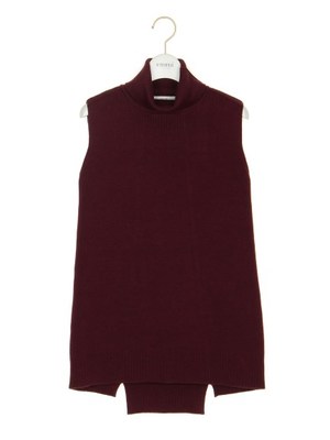 【emmi atelier】スリットタートルベスト
