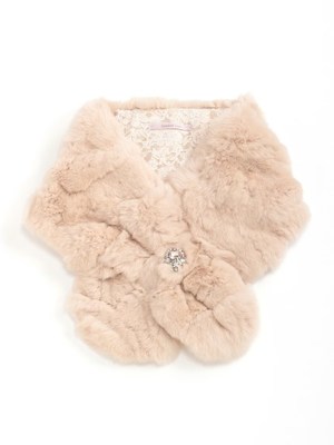 Apuweiser Luxe ブローチ付ファーストール