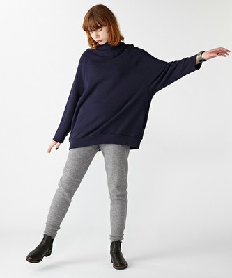 High neck sweat tops