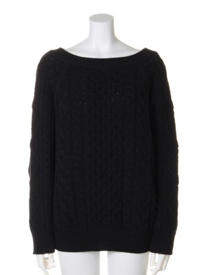 ドルマンケーブルニットプルオーバー