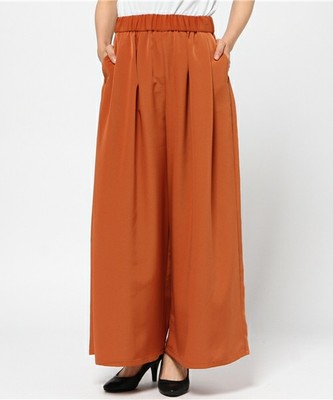 シルキーグログランワイドパンツ