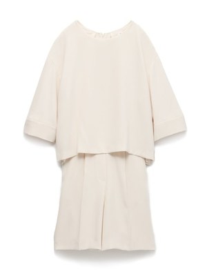 フレアスリーブコンビネゾン