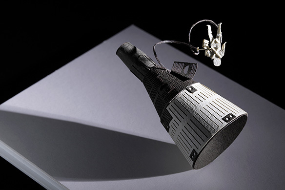 1/100建築模型用添景セット No.56 ジェミニ宇宙船＋宇宙遊泳編