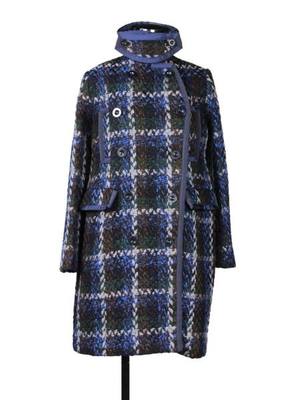 ビッグチェックツィードロングコート