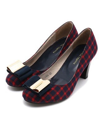 ゴールドリボンパンプス