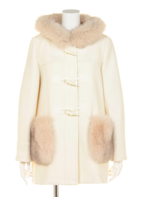 ポケットファーダッフルコート