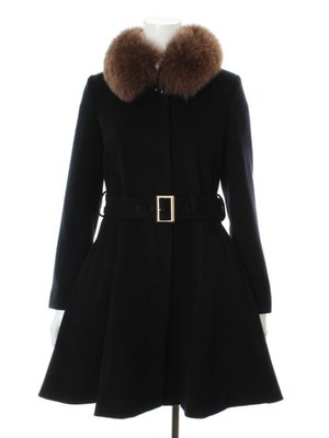 アンゴラビーバーファー衿フレアコート