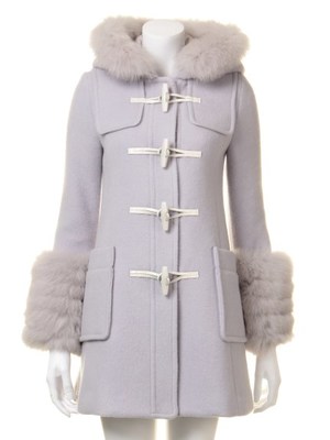 ファー付きダッフルコート