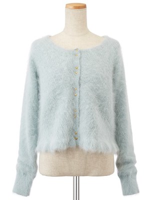 アンゴラバイアスリブカーデ