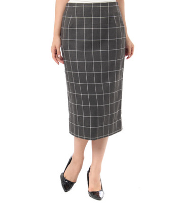 AZUL ENCANTO ウインドペン柄タイトスカート