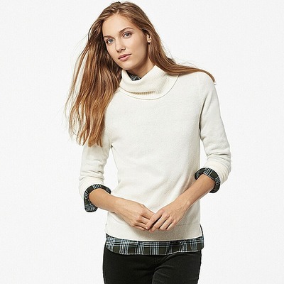 WOMEN カシミヤタートルネックセーター(長袖)