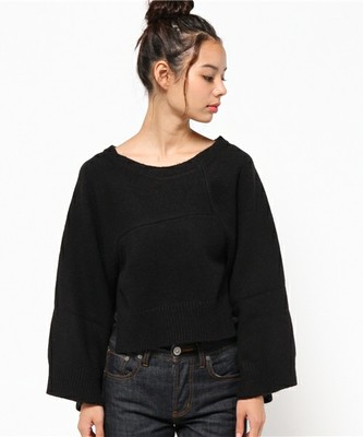 WOOLフレアSLEEVE MG TOPS
