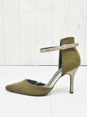 【ESPERANZA】パイソンコンビハイカウンターセパレートパンプス