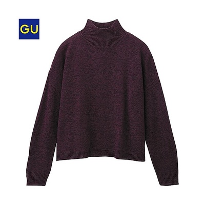 ボクシーハイネックセーター（長袖）