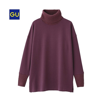 ニットコンビタートルネックプルオーバー（長袖）